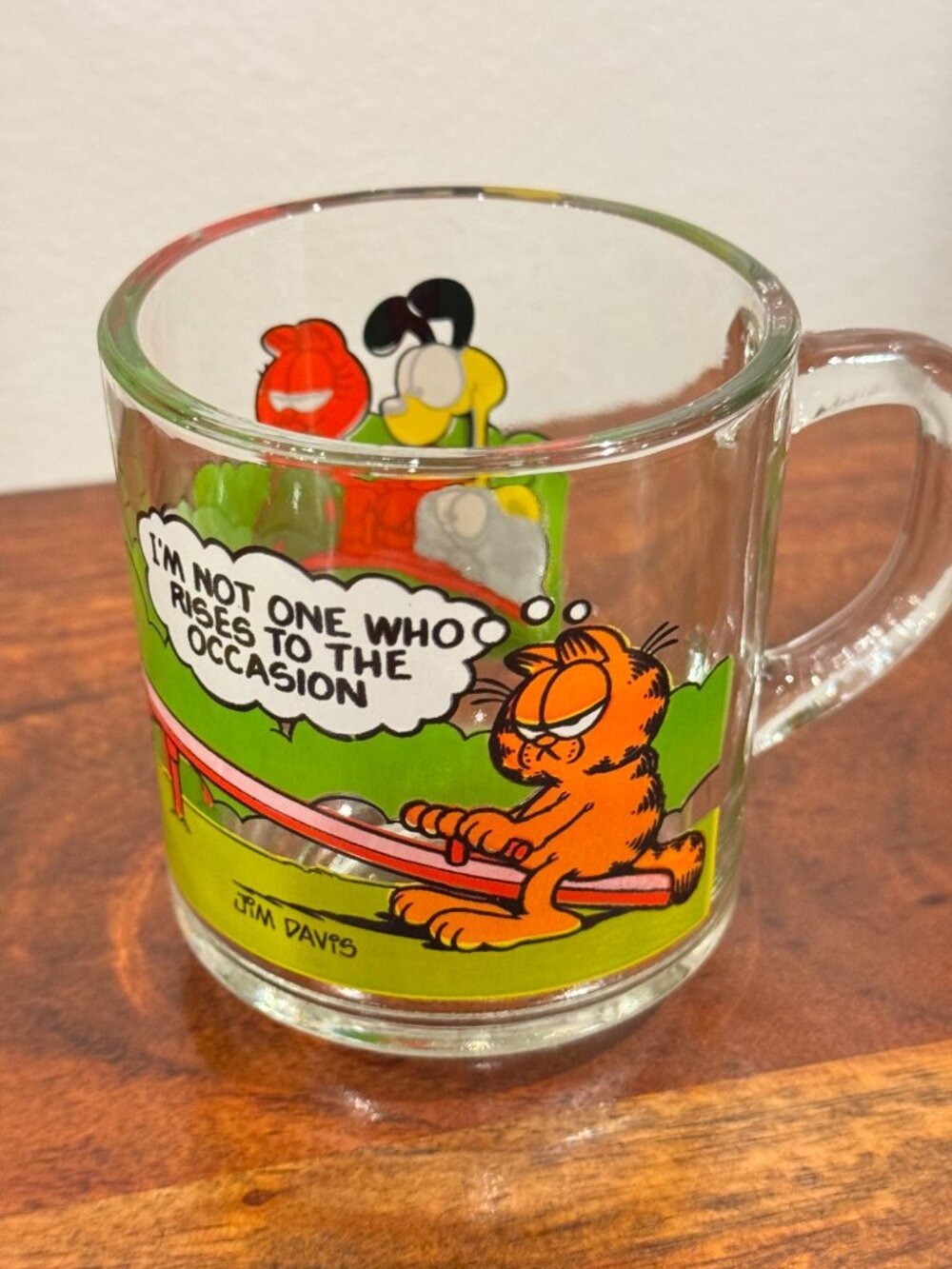 Vintage 1978 McDonald’s Garfield Glass Mugs Set of 4 in Excellent Condition - Picture 2 of 16